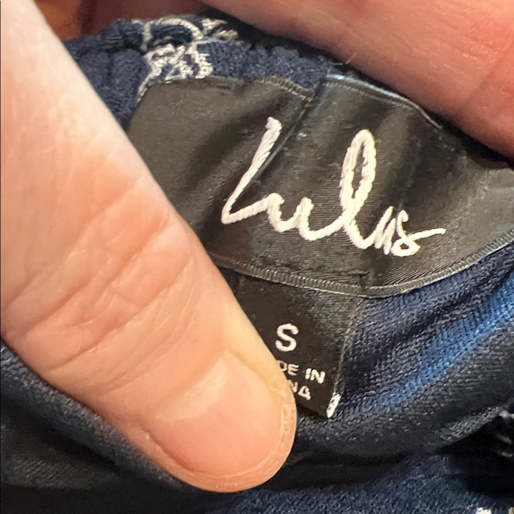 Lulu's Navy and White Striped Jumpsuit - Picture 9 of 10